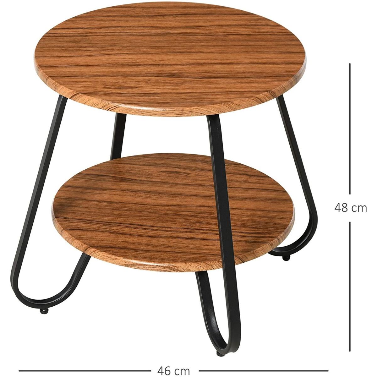 Retro Two tier Coffee table - Brown – image 7