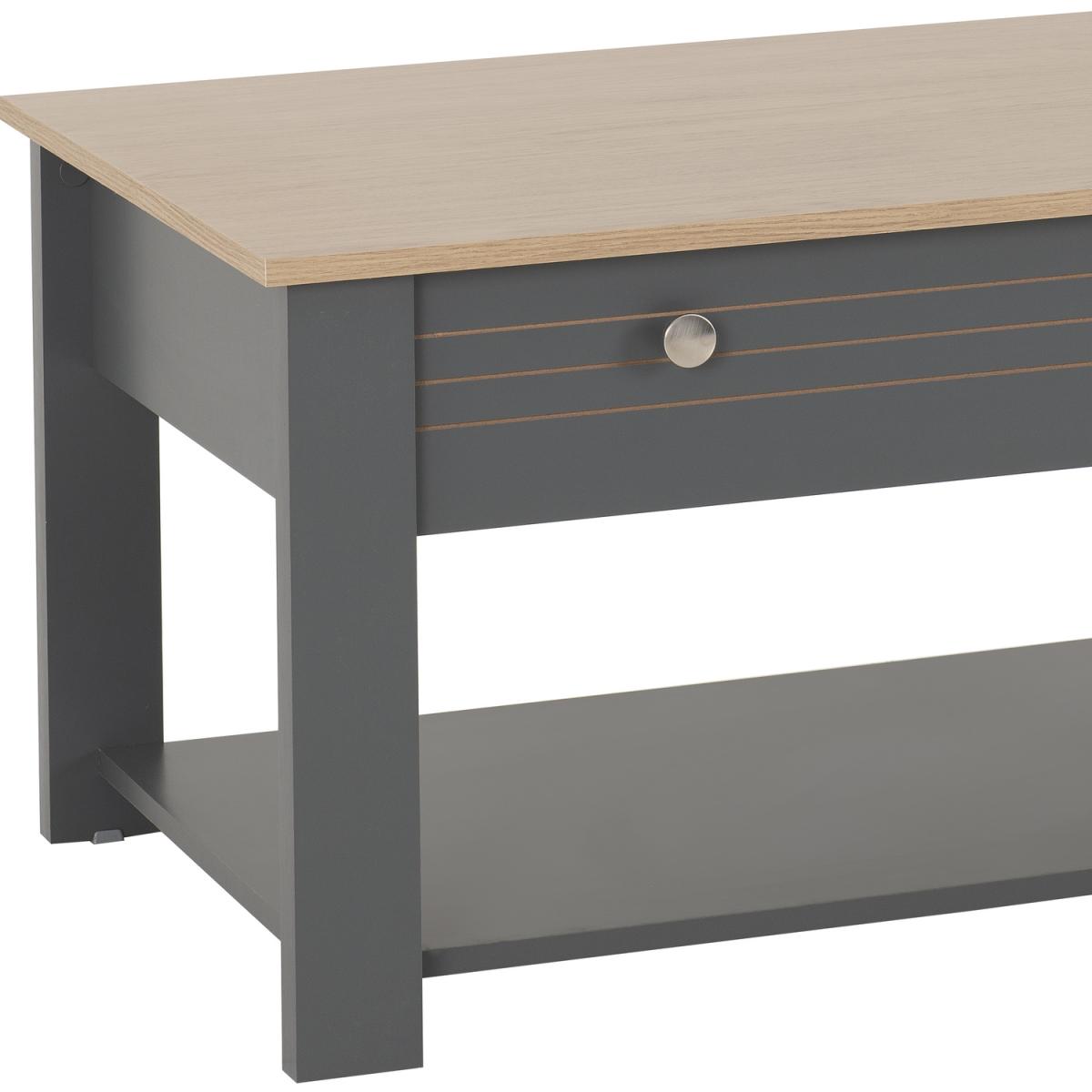 Montreal Coffee Table - Grey Oak Effect - Grey – image 6