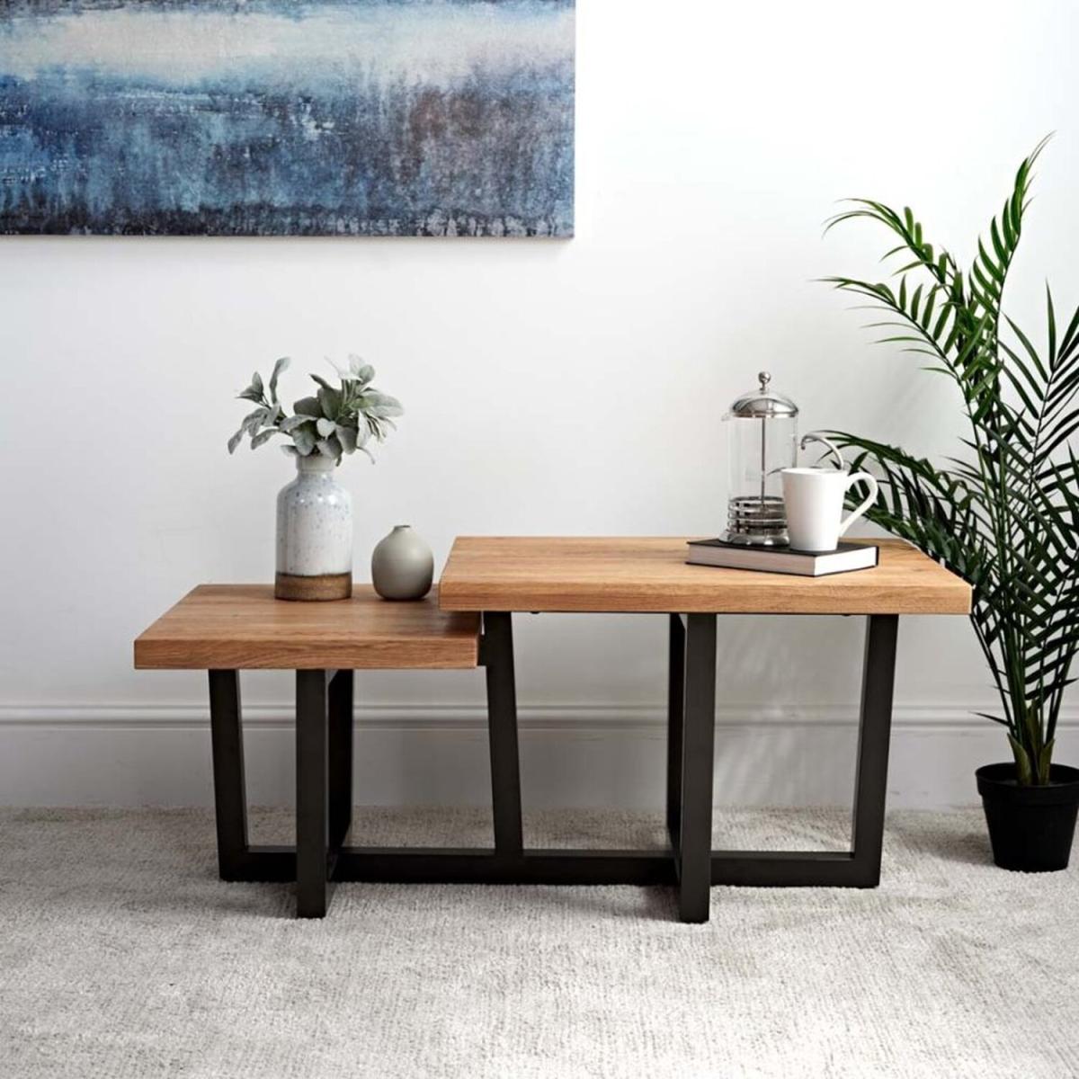 Industrial Step Coffee Table - Brown, Black – image 2