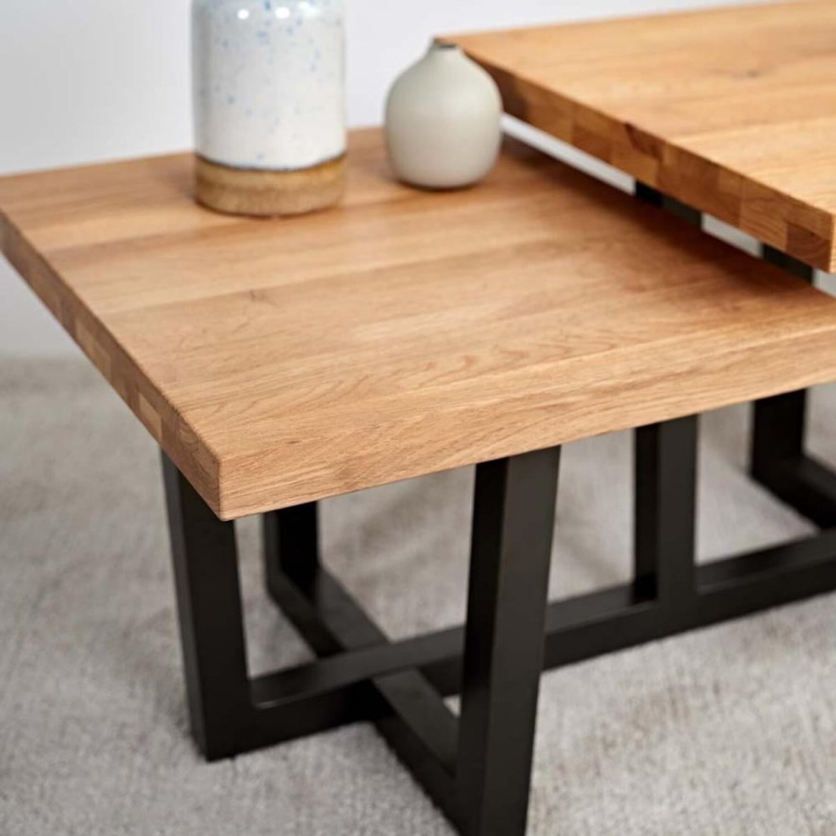 Industrial Step Coffee Table - Brown, Black – image 3