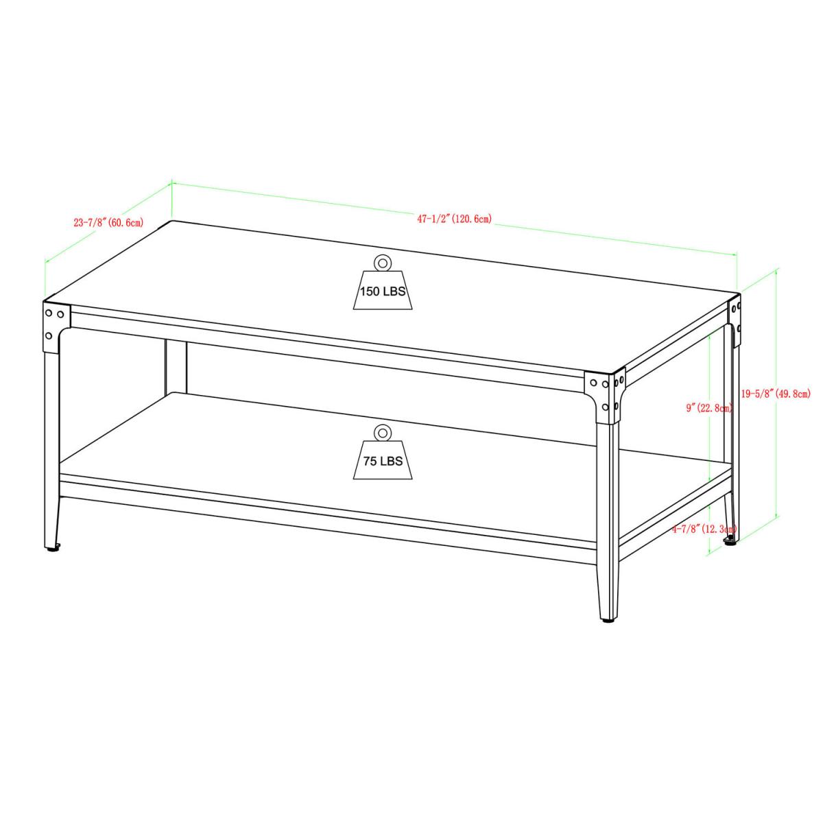Brampton Rustic Coffee Table - Barnwood – image 9