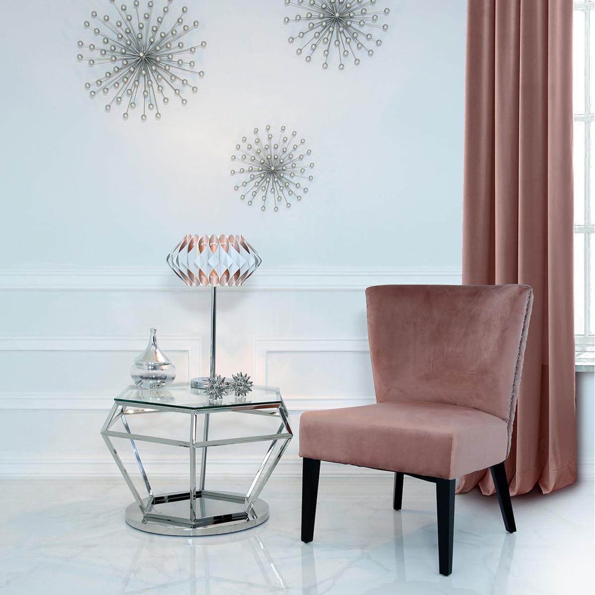 Hexagon Stainless Steel Coffee Table - Silver – image 4