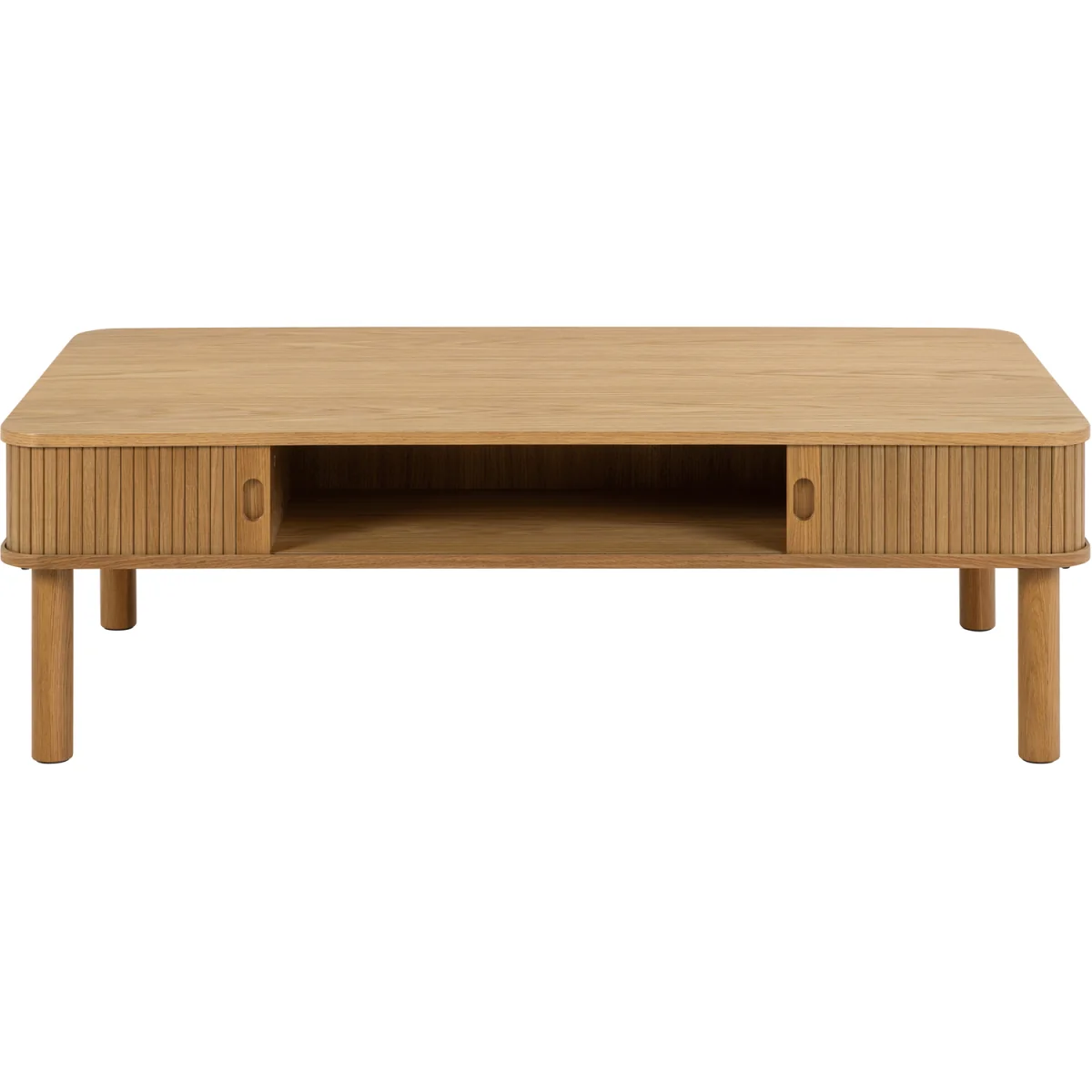 Langley  Coffee Table Sliding Door in Oak - Oak – image 2