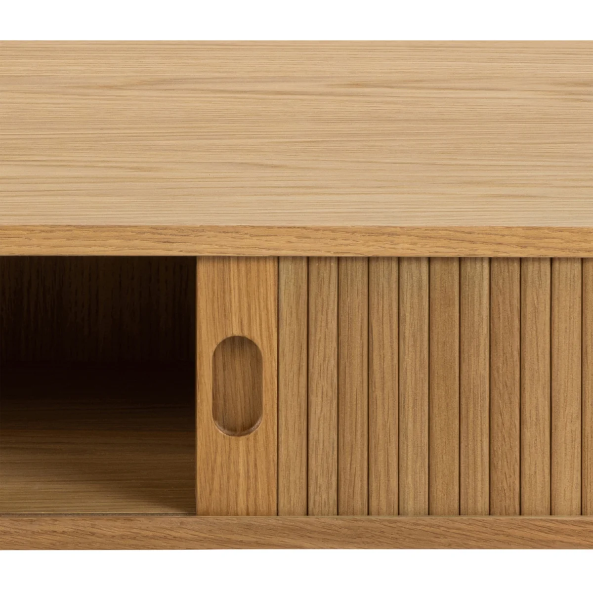 Langley  Coffee Table Sliding Door in Oak - Oak – image 5