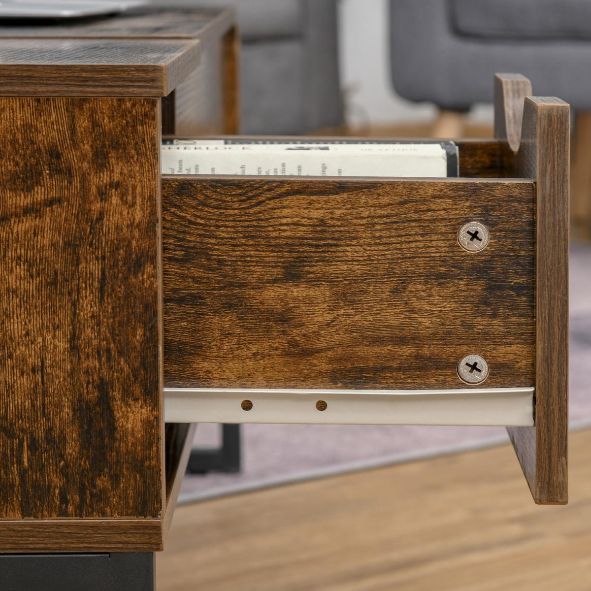 Extendable Coffee Table - Brown – image 7