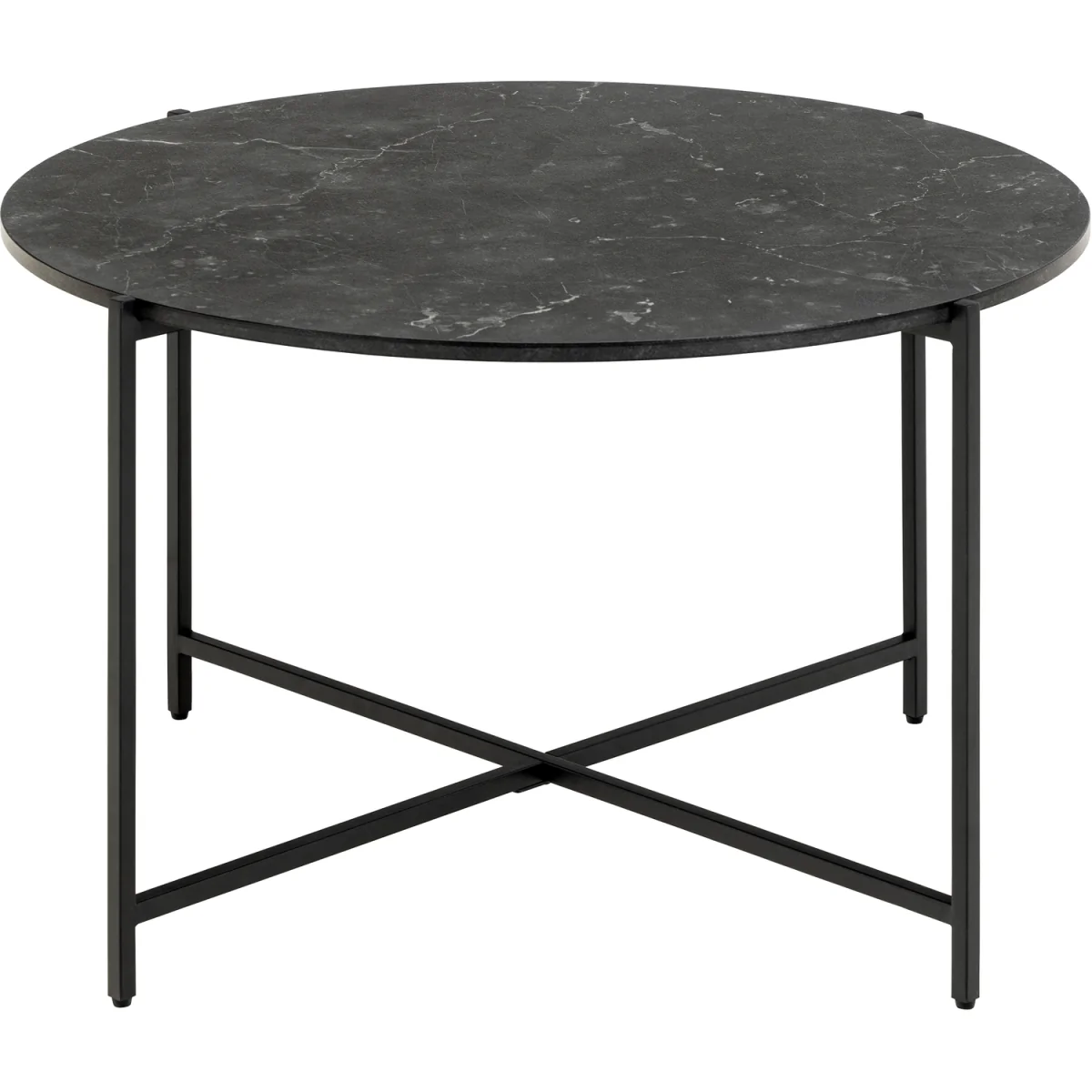 Lamoine Round Coffee Table in Matt Black - Black – image 2