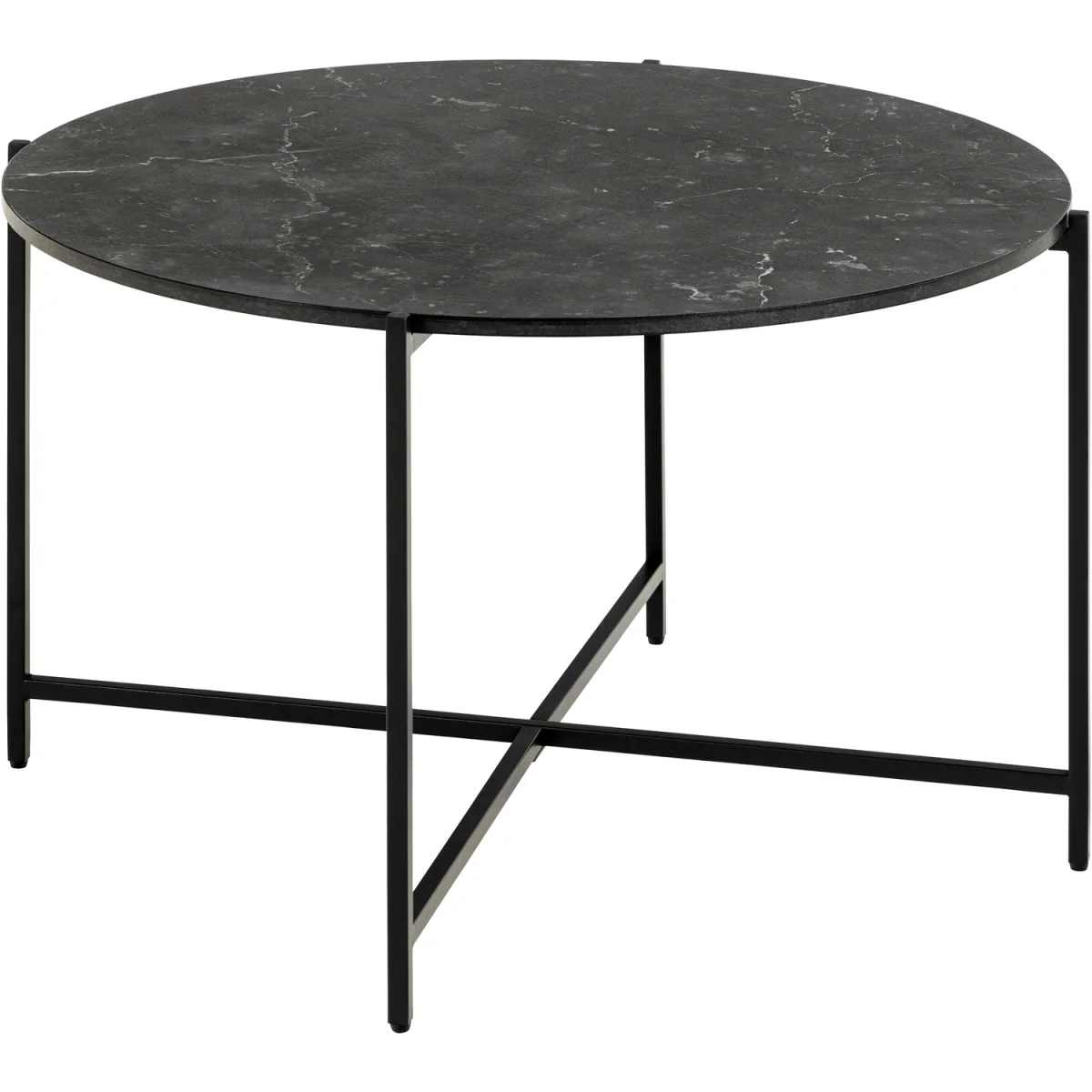 Lamoine Round Coffee Table in Matt Black - Black – image 3