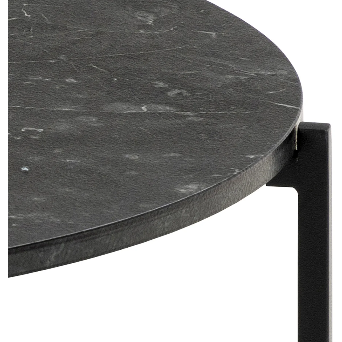 Lamoine Round Coffee Table in Matt Black - Black – image 5