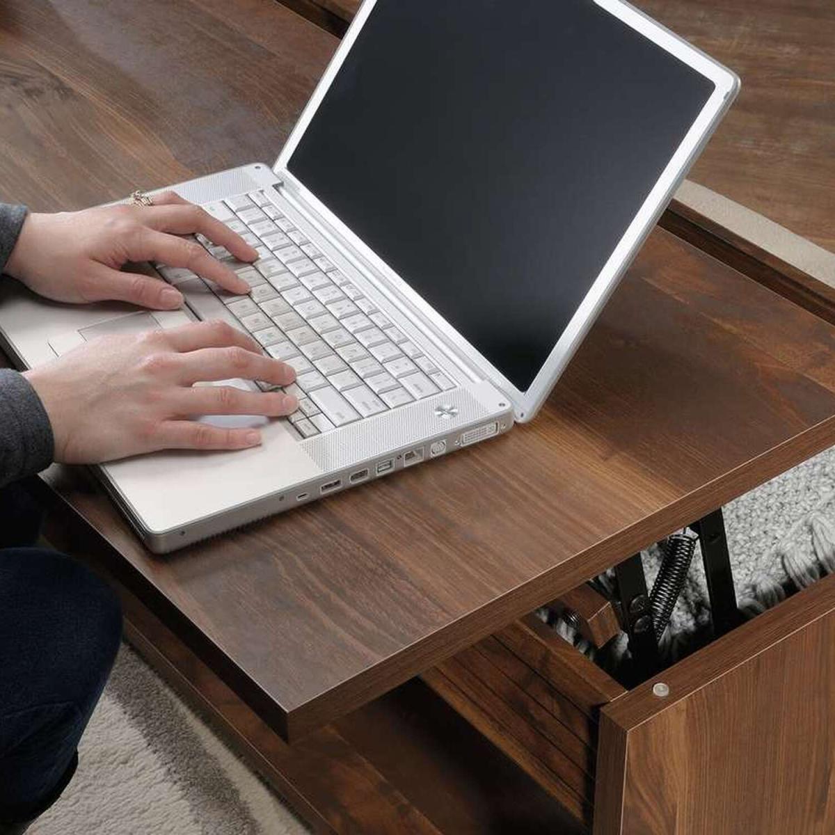 Hampstead Park Lift Up Coffee Work Table  - Grand Walnut – image 3