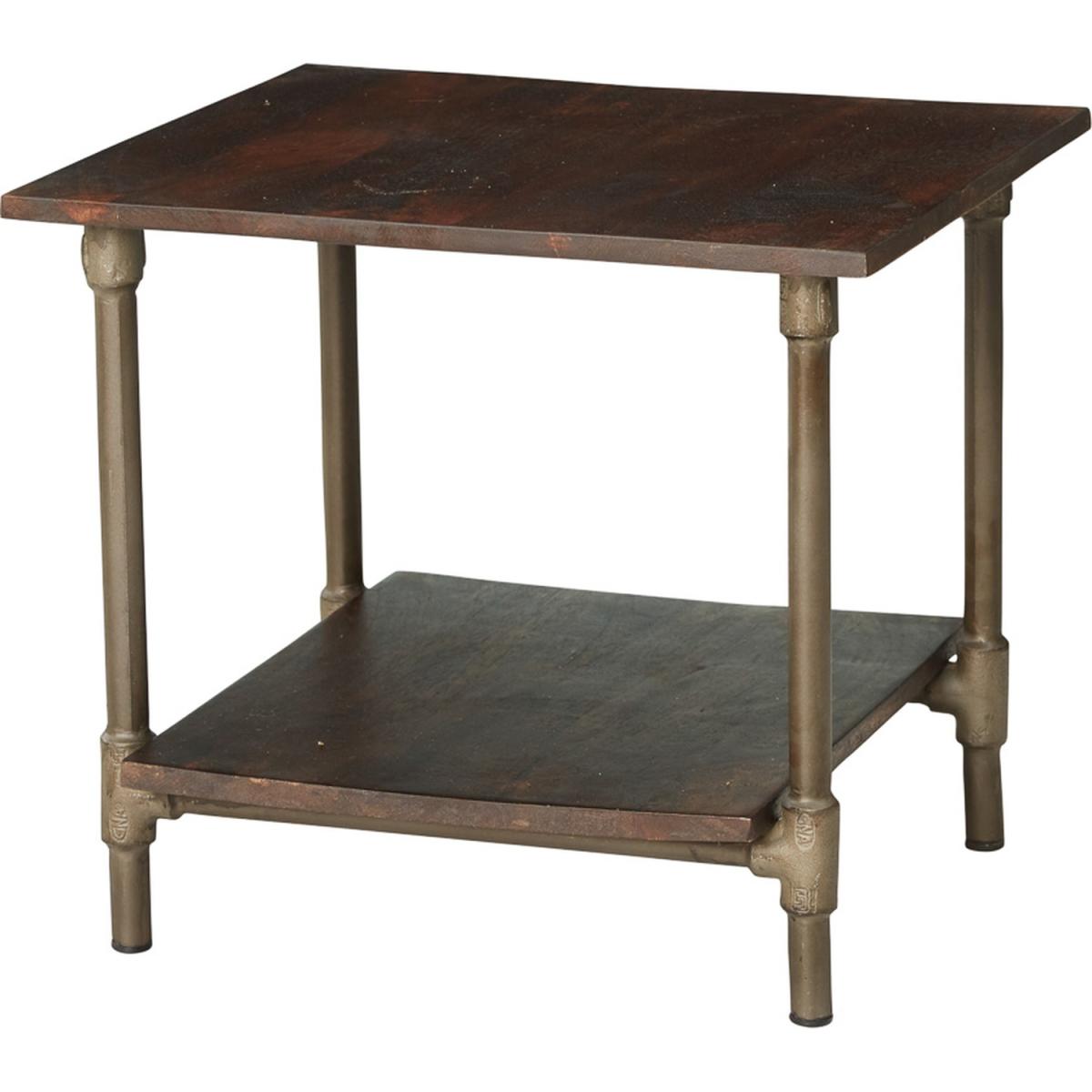Centra Industrial Square Table - Dark Wood – image 3