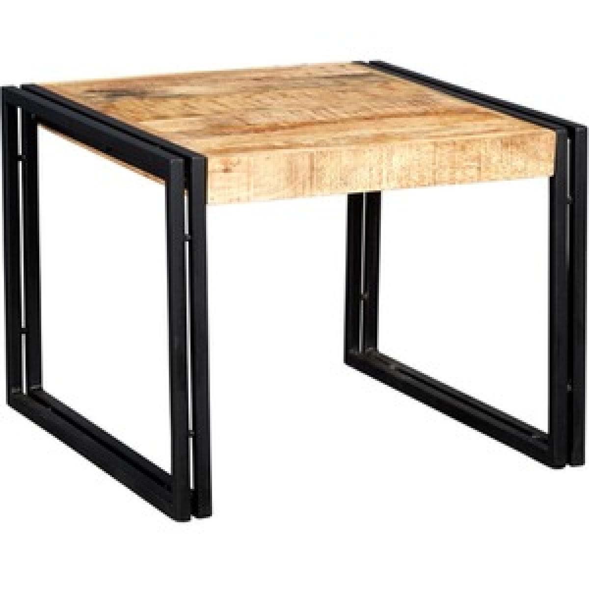 Industrial Furniture Medium Coffee Table - Light Wood – image 5