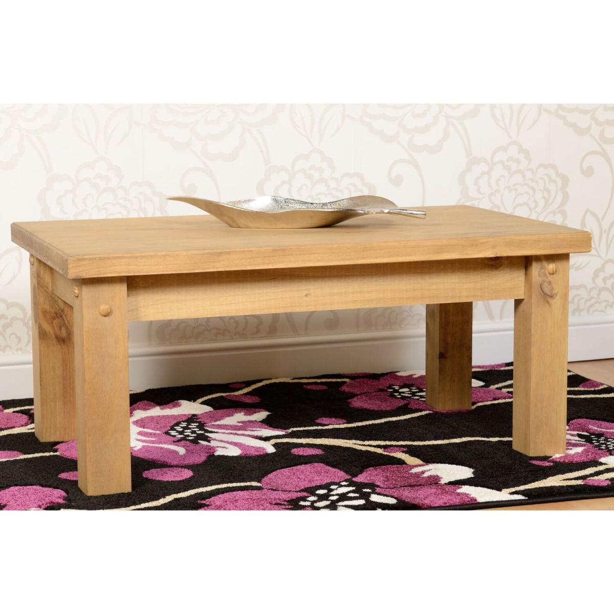 Tortilla Coffee Table - Distressed Waxed pine – image 2