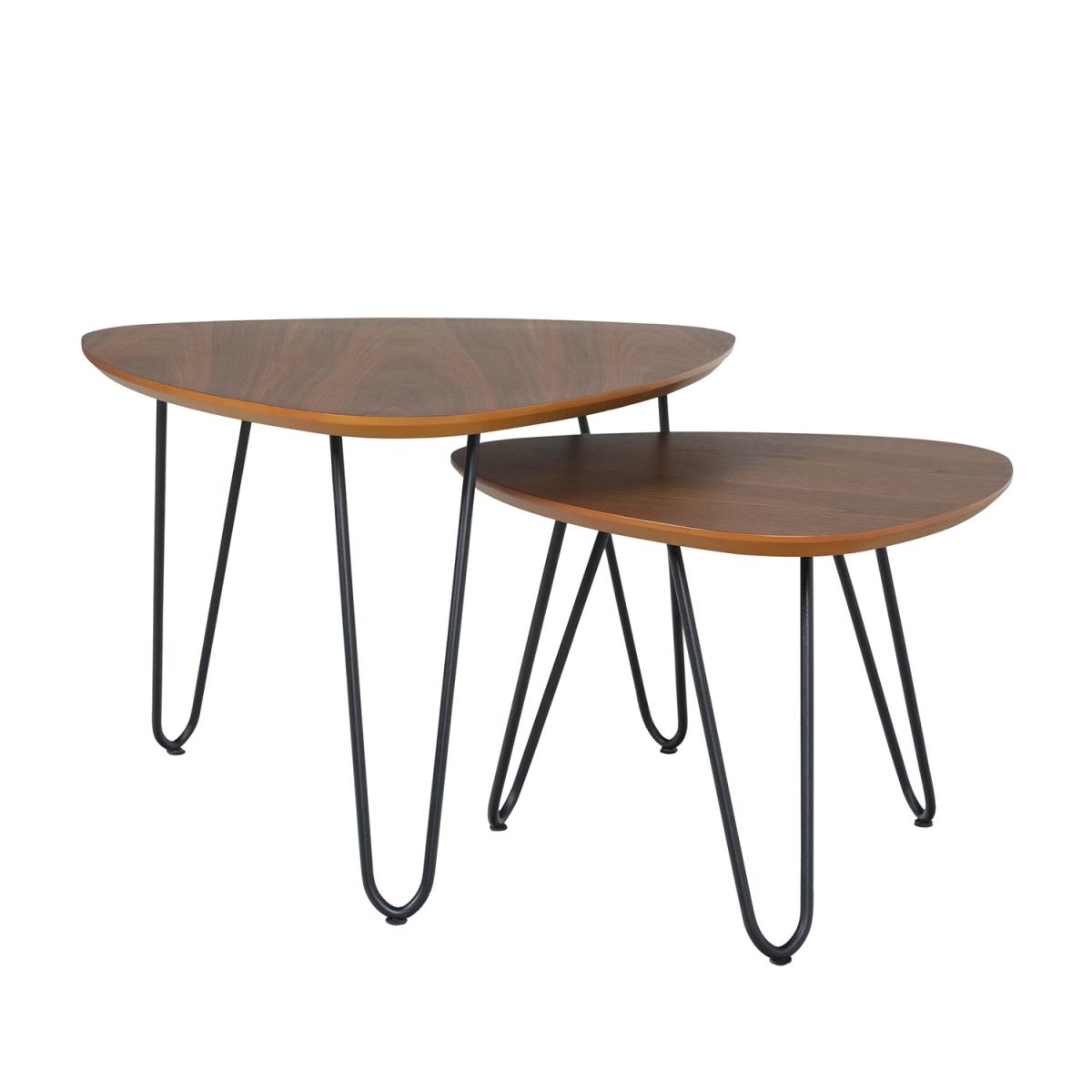 Khalo Modern Coffee Table Set - Walnut – image 2