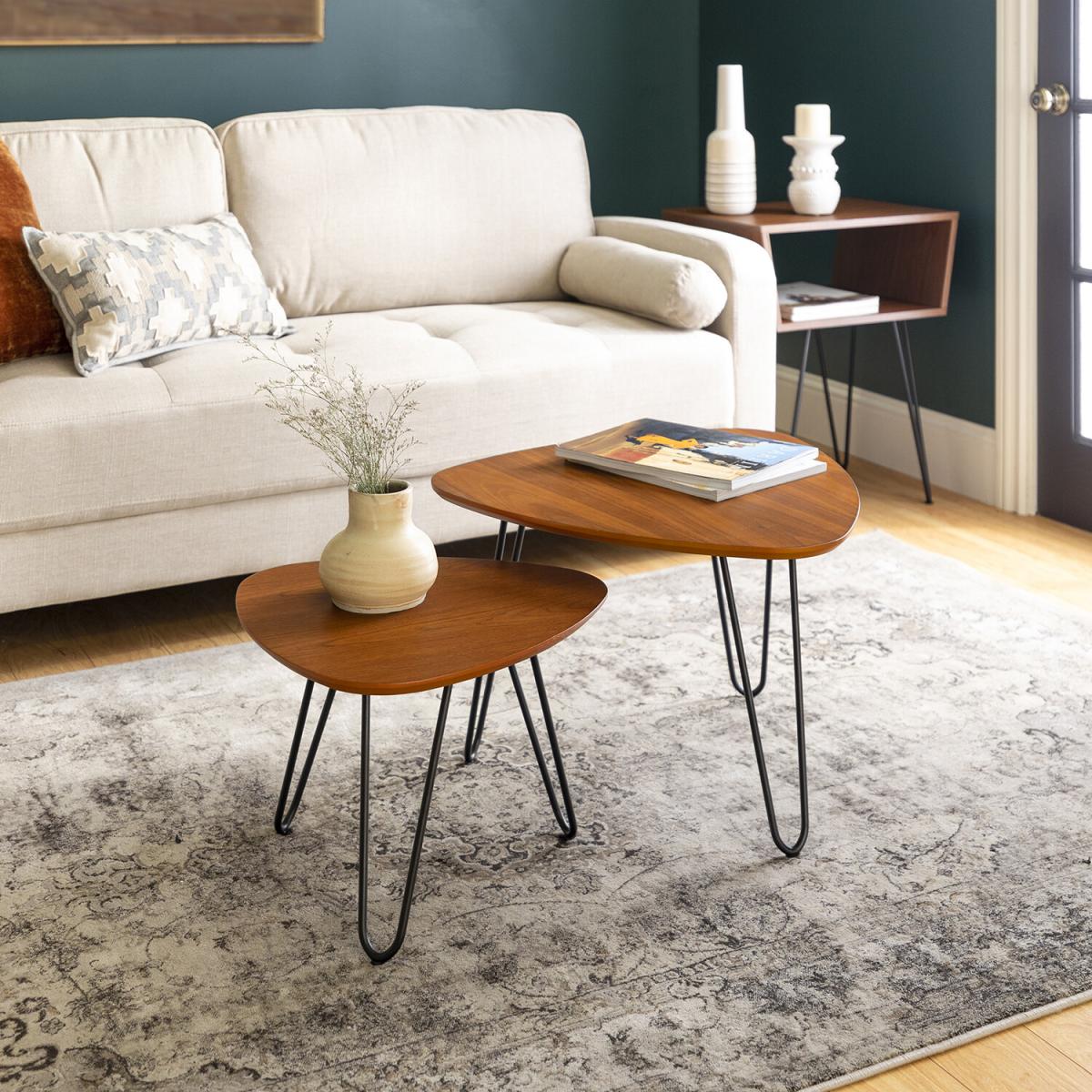 Khalo Modern Coffee Table Set - Walnut – image 3