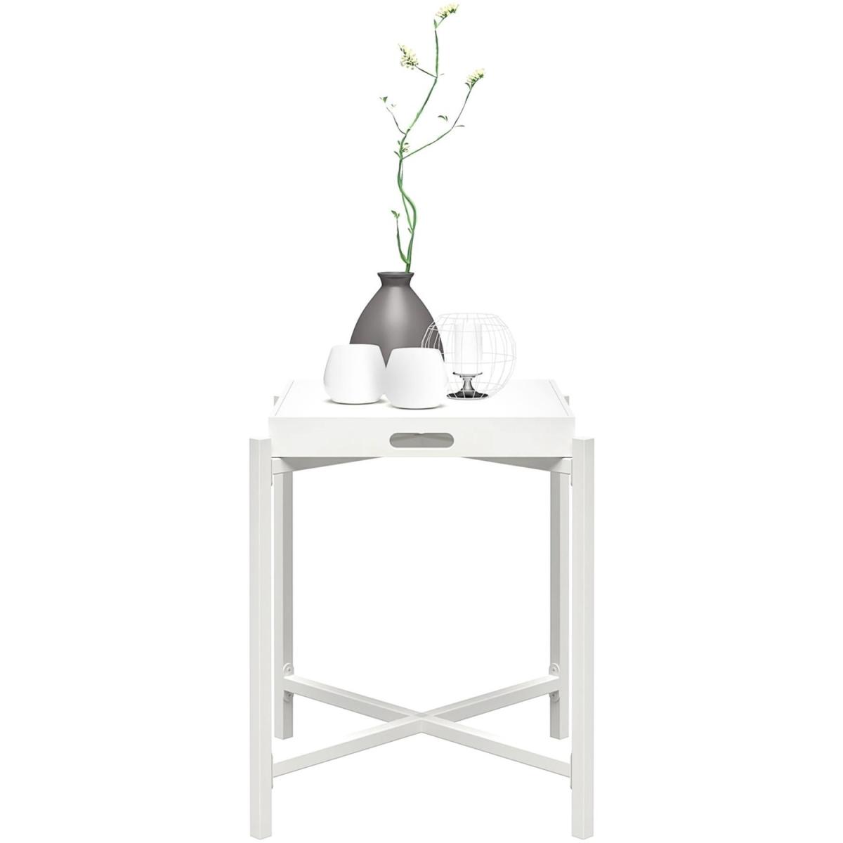 Coco White Coffee Table With Removable Tray - White – image 5