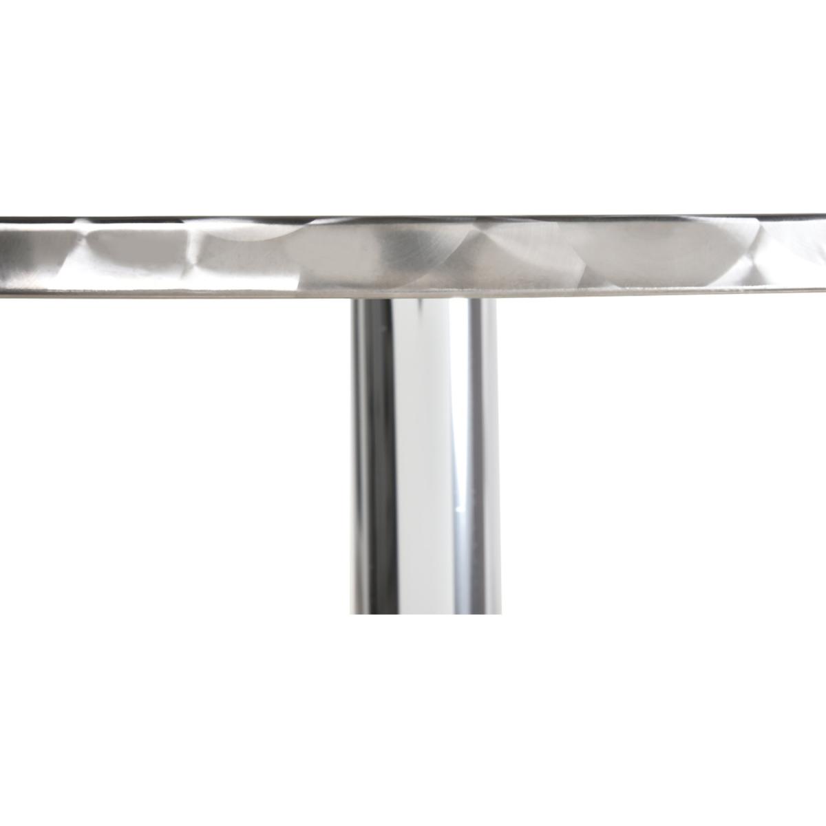 Bistro Bar Coffee Square Table - Stainless Steel – image 8