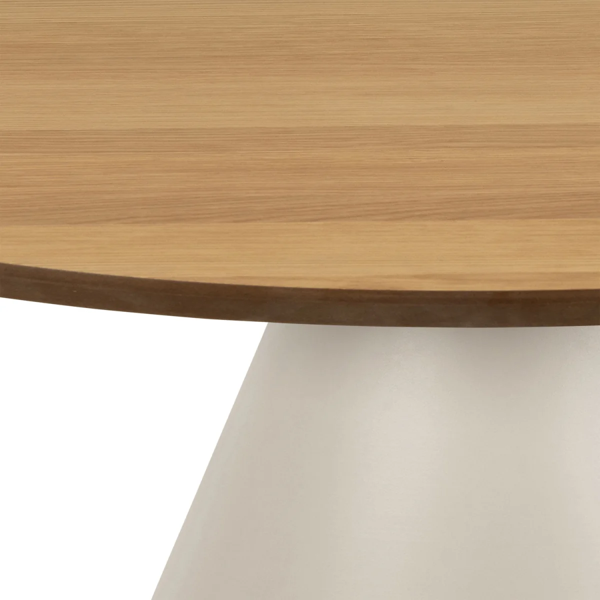 Soli Round Coffee Table in Oak/Grey 85x40cm - Oak & Grey – image 3