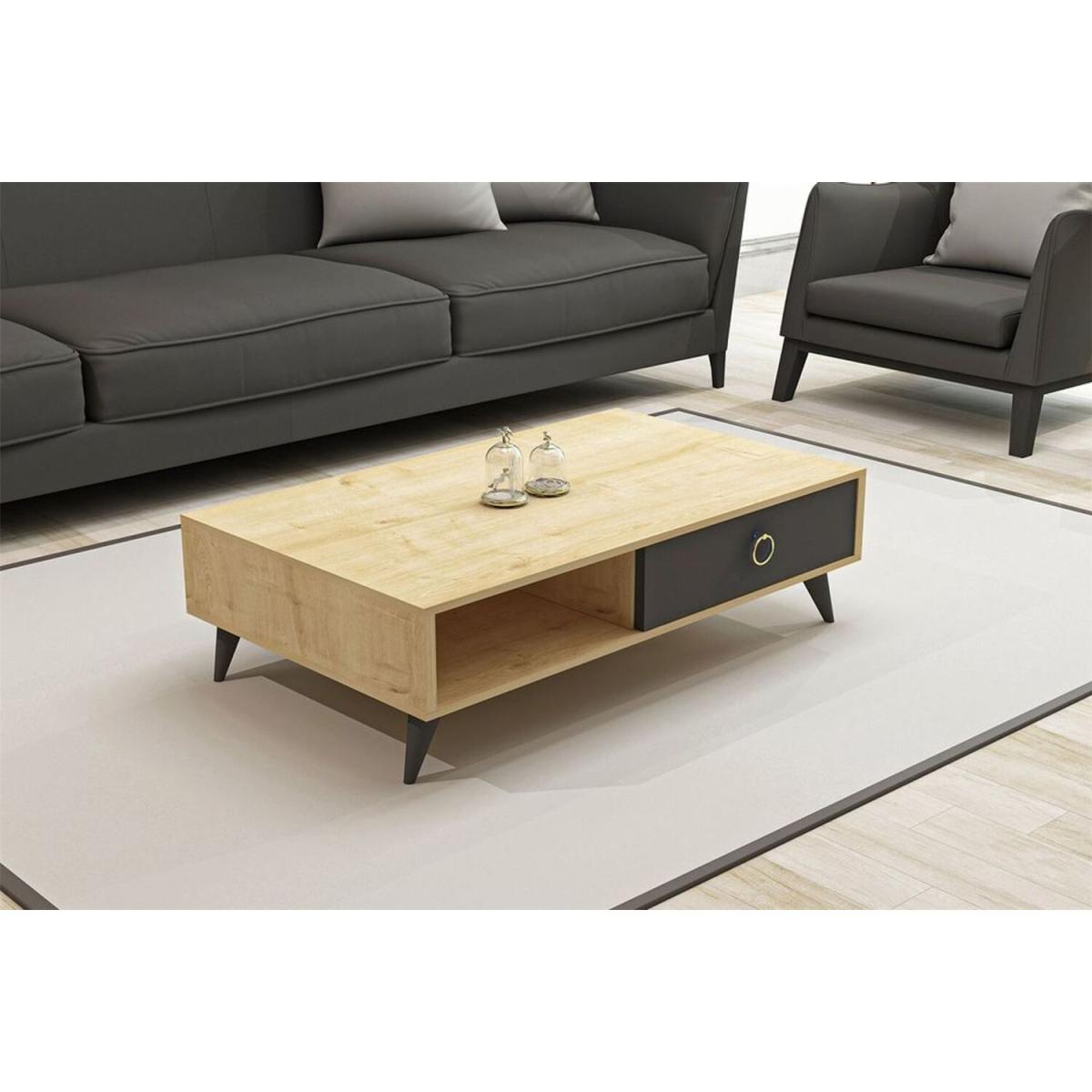 Oak Coffee Table - Anthracite – image 2