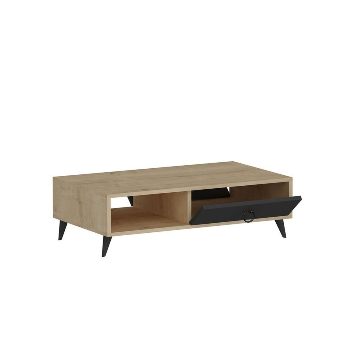 Oak Coffee Table - Anthracite – image 3