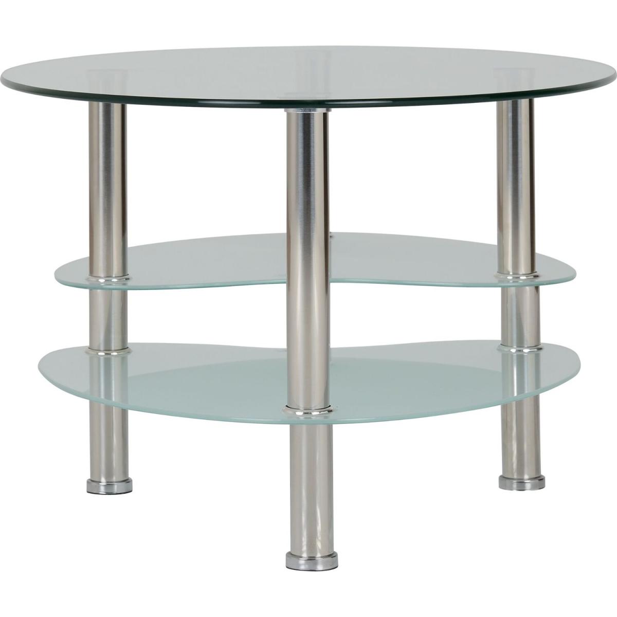 Cara Coffee Table - Silver / Glass – image 2