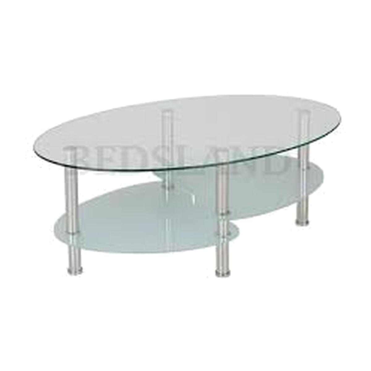 Cara Coffee Table - Silver / Glass – image 1