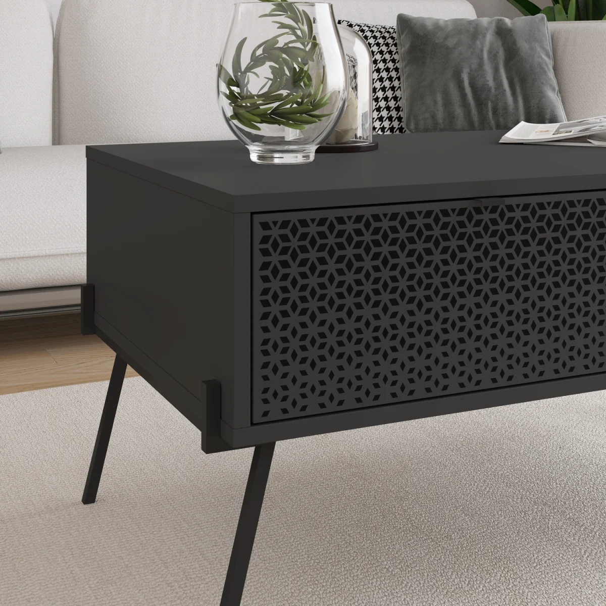Naive Coffee Table UV Pattern - Anthracite Grey – image 3