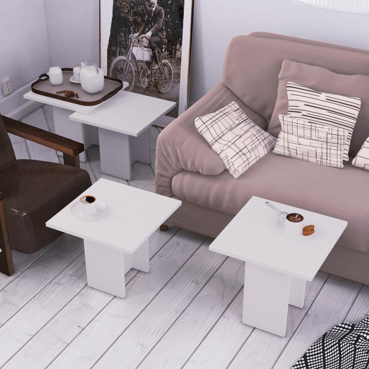 Grade Modern Coffee Table Multipurpose - White – image 4