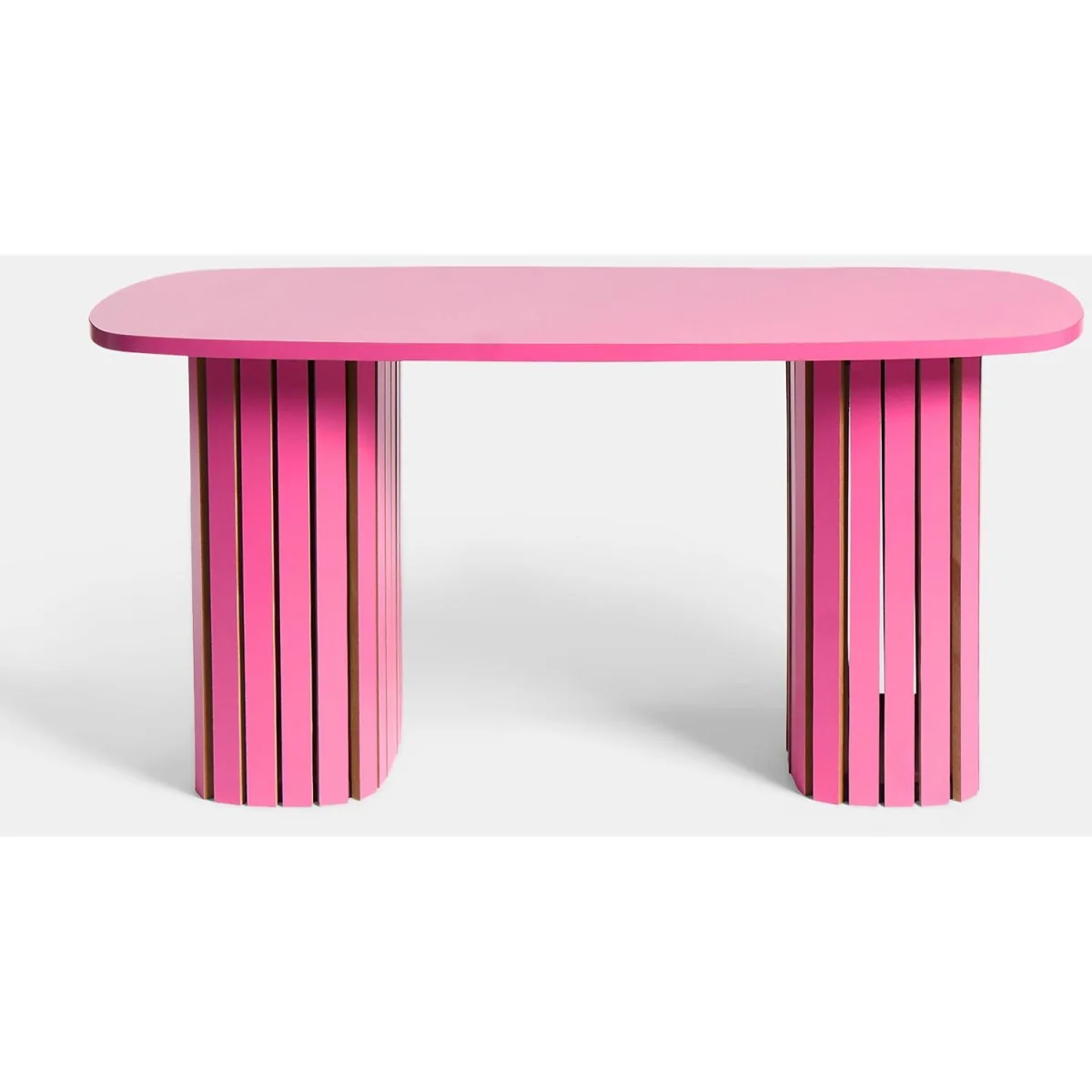 Madison Ribbed Coffee Table - Hot Pink – image 3