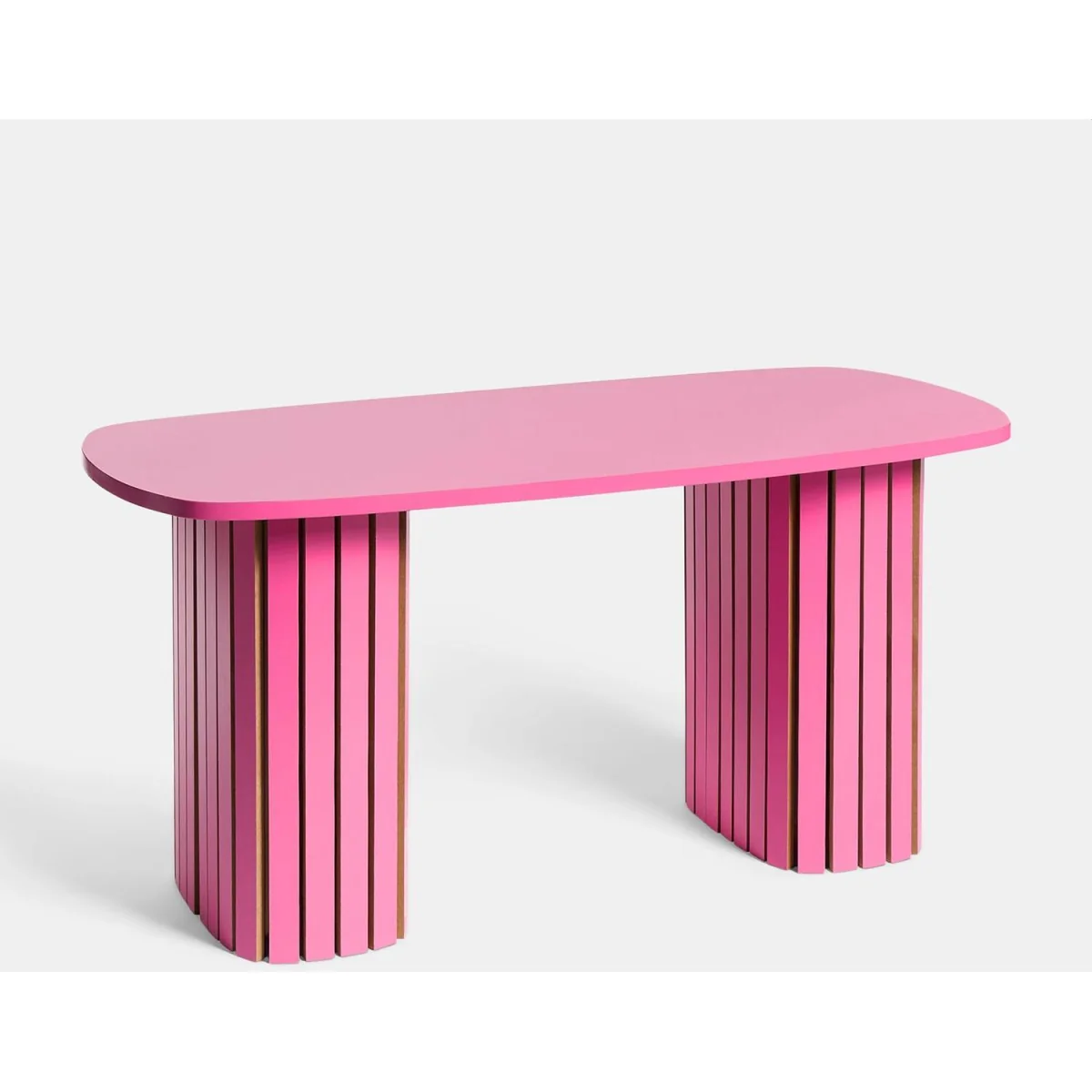 Madison Ribbed Coffee Table - Hot Pink – image 4