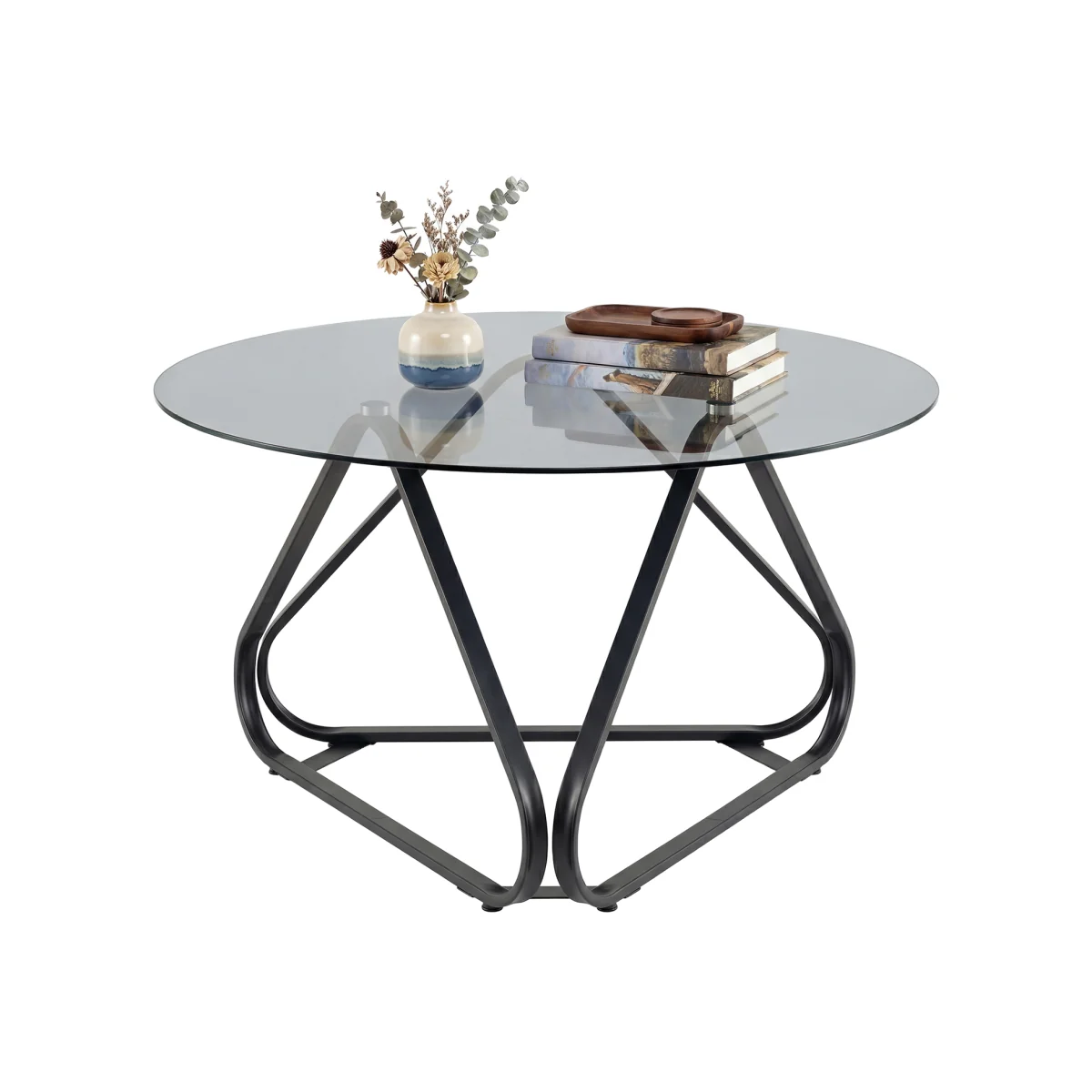 Circular triangular bottom coffee table – image 1
