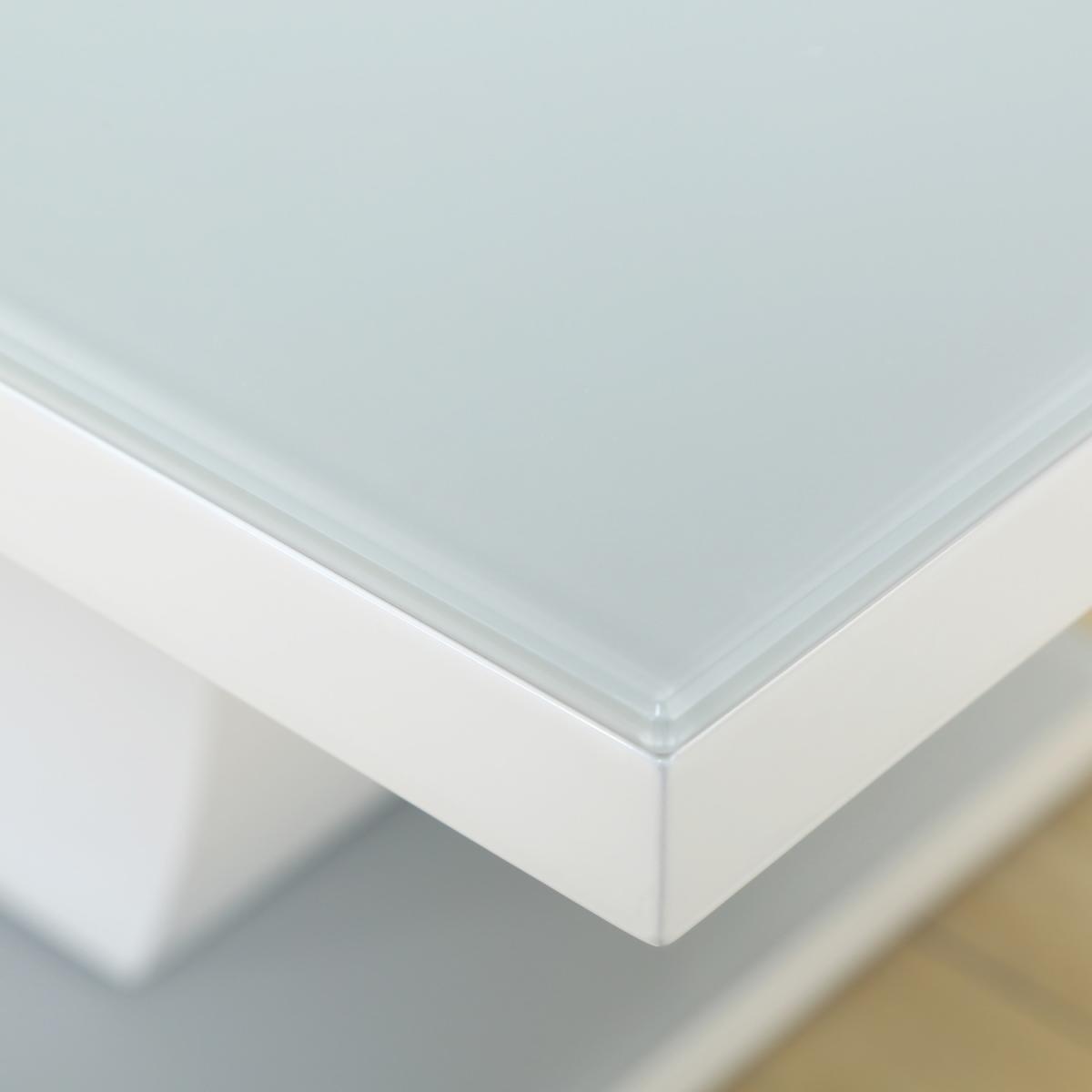 High Gloss White Coffee Table Halo Design - Grey – image 3
