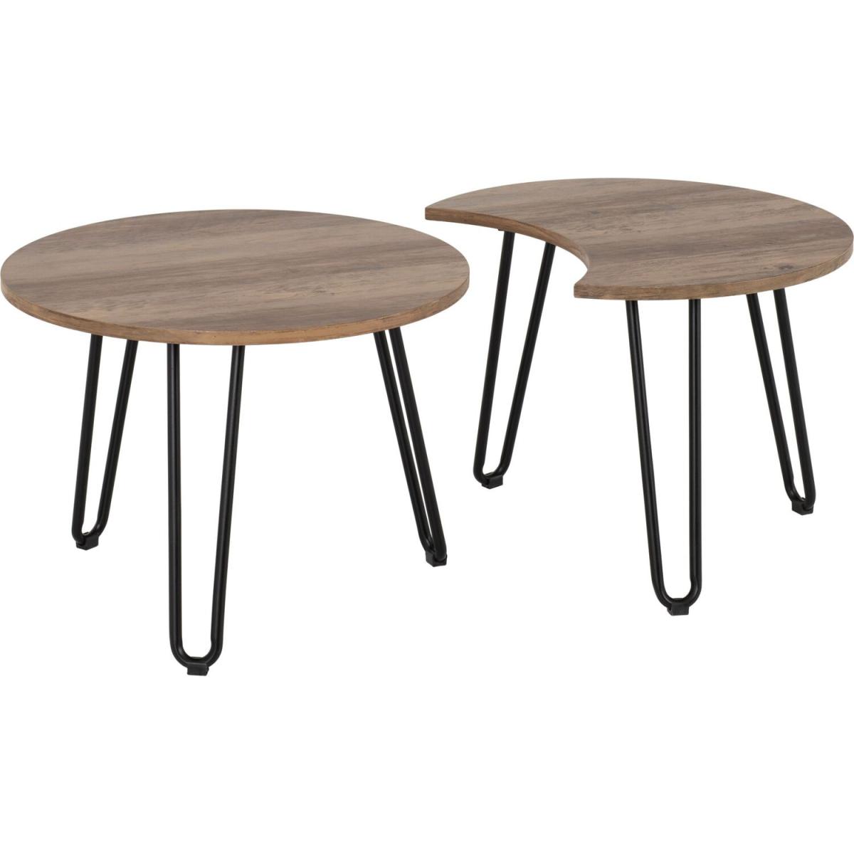 Athens Duo Coffee Table Set - Oak – image 2