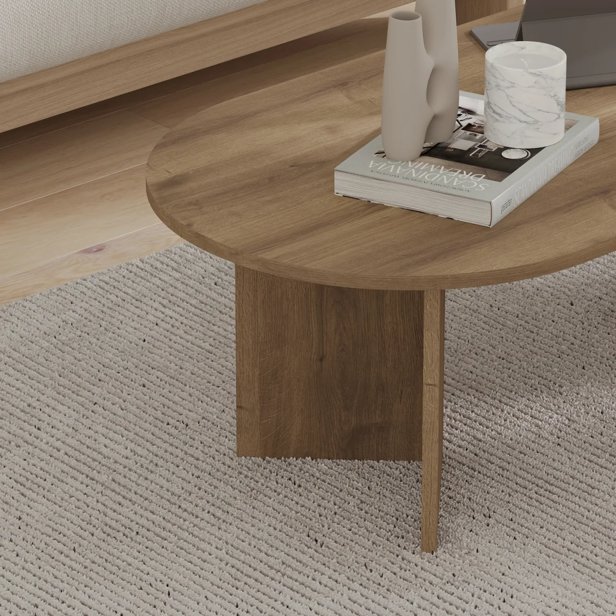 Sable Coffee Table - Dark Oak Effect – image 3