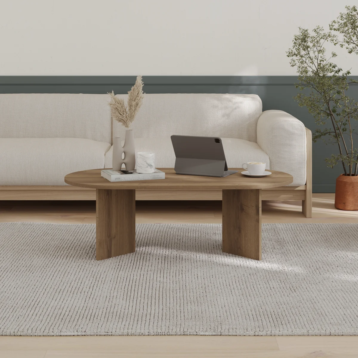 Sable Coffee Table - Dark Oak Effect – image 4