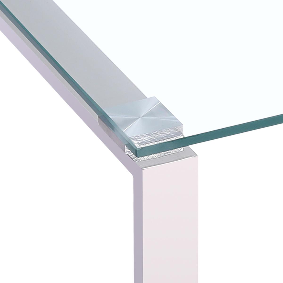 Modern Style Coffee Table  - Silver / Square – image 4