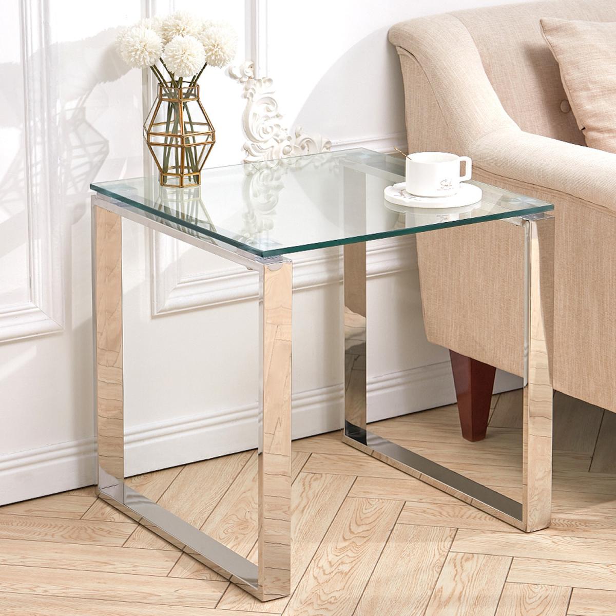 Modern Style Coffee Table  - Silver / Square – image 6