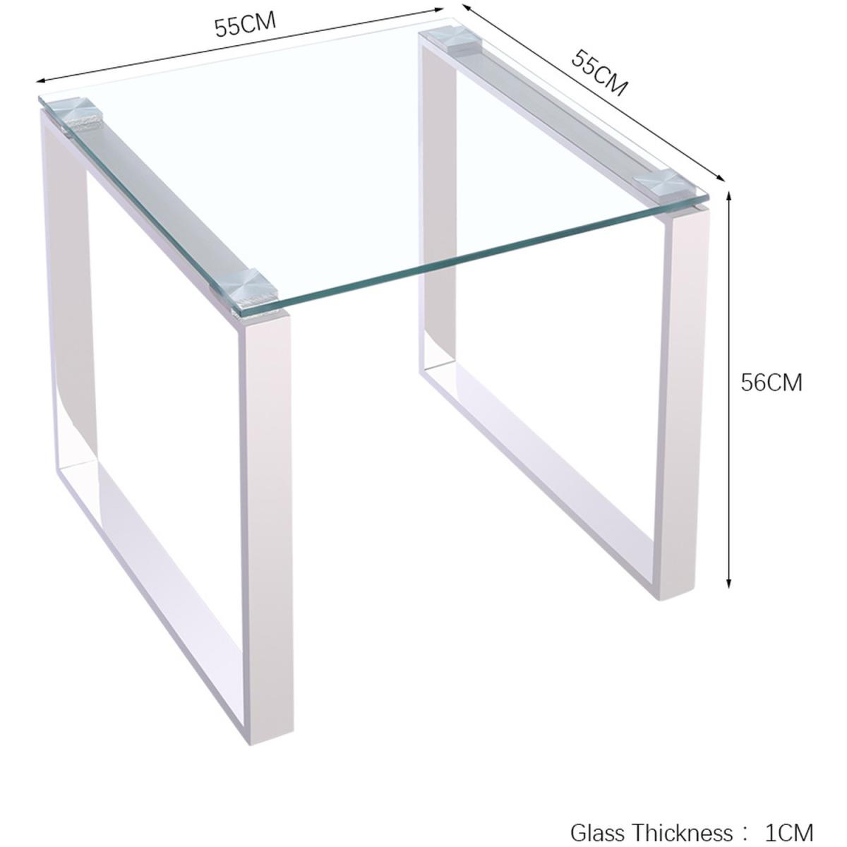 Modern Style Coffee Table  - Silver / Square – image 7