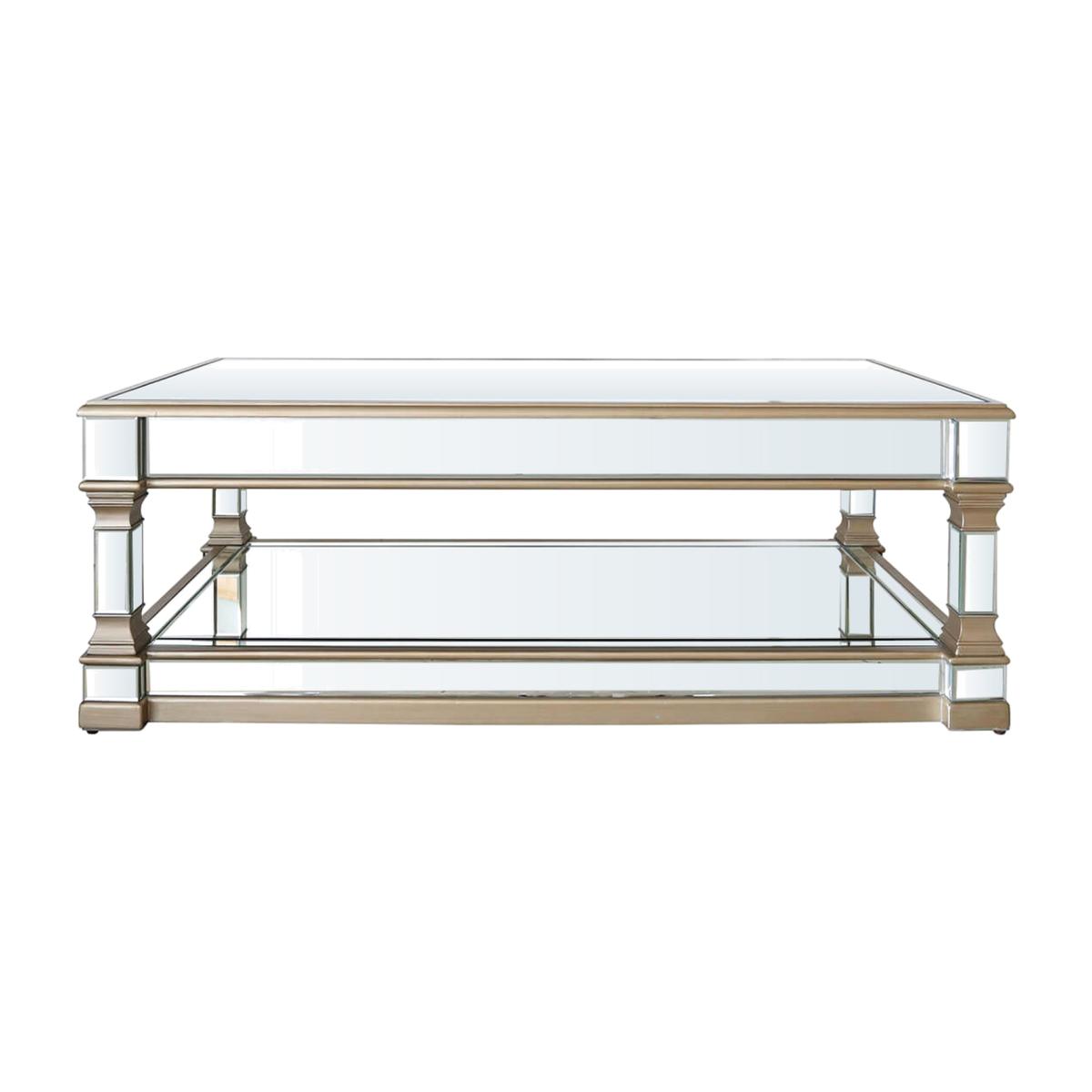 Apollo Champagne Mirrored Coffee Table - Champagne – image 1