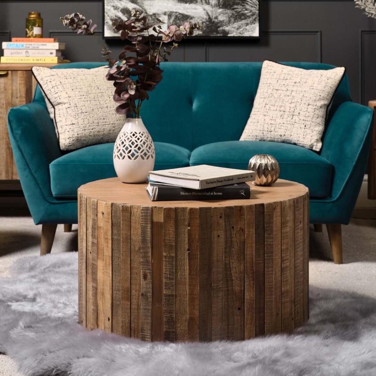 Perth Round Coffee Table - Brown – image 1