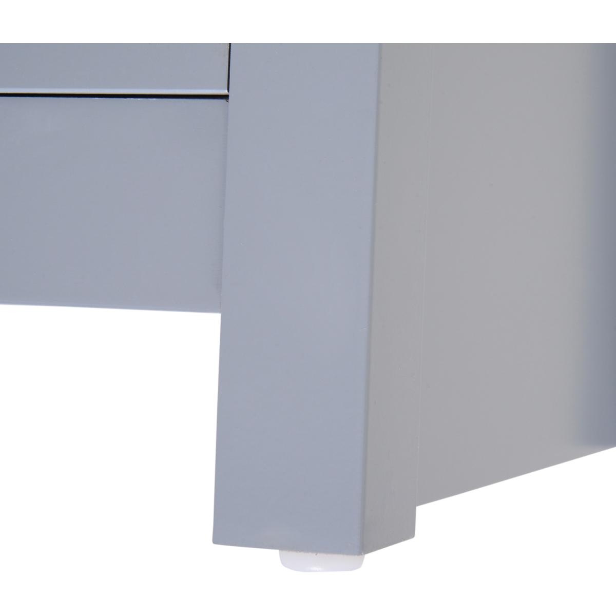 Coffee Table with Open Display Wood Effect - Oak & Grey – image 2