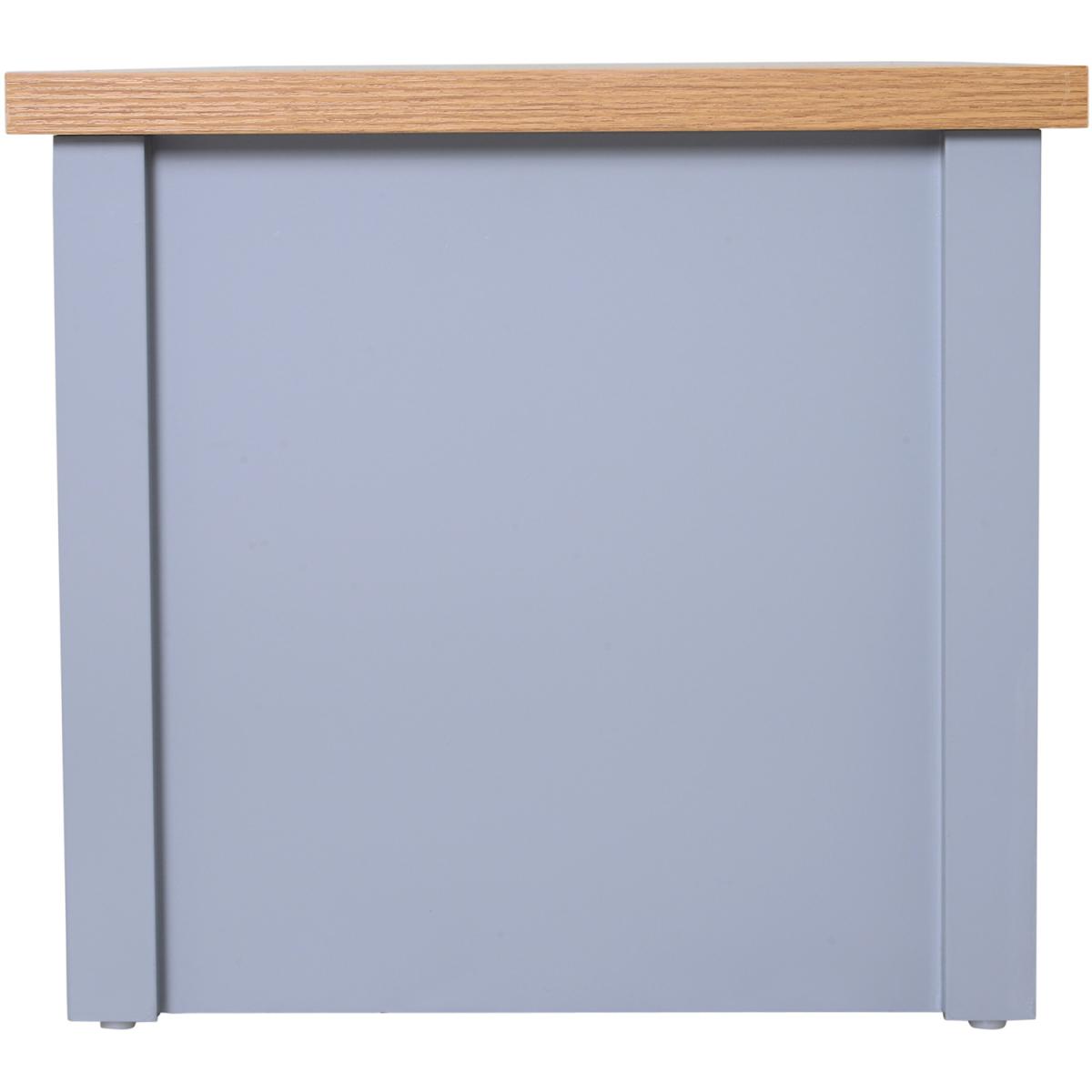 Coffee Table with Open Display Wood Effect - Oak & Grey – image 7
