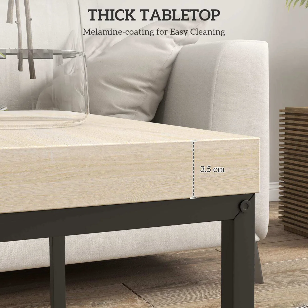 Vattesa Wooden Oak Finish Set Of 2 Nesting Coffee Tables – image 7
