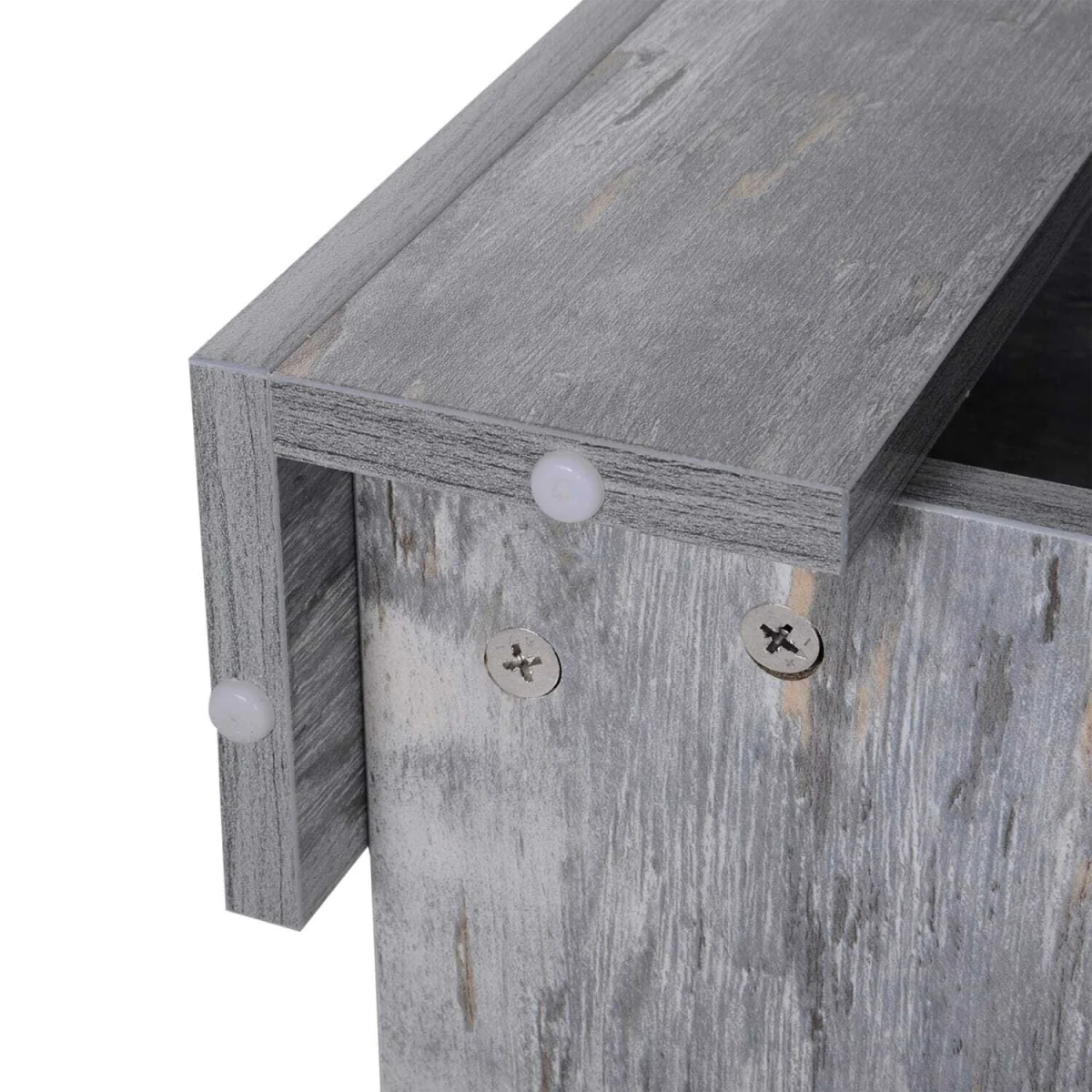 Rebane Wood Effect Grey 2-Tier Coffee Table with Lower Storage Shelf – image 6