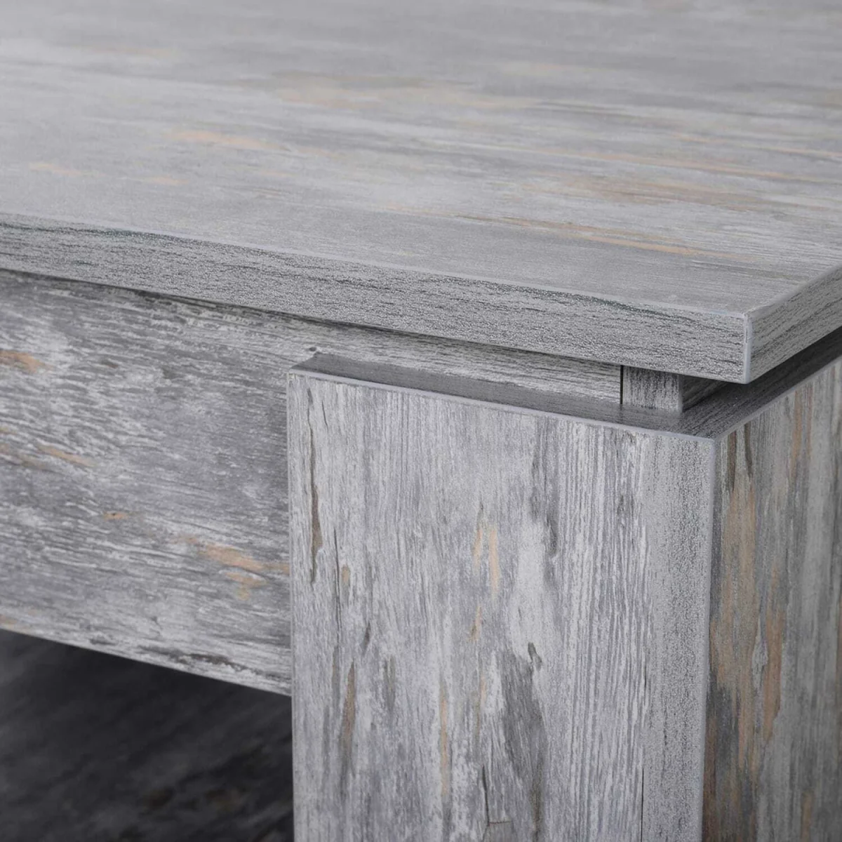 Rebane Wood Effect Grey 2-Tier Coffee Table with Lower Storage Shelf – image 7