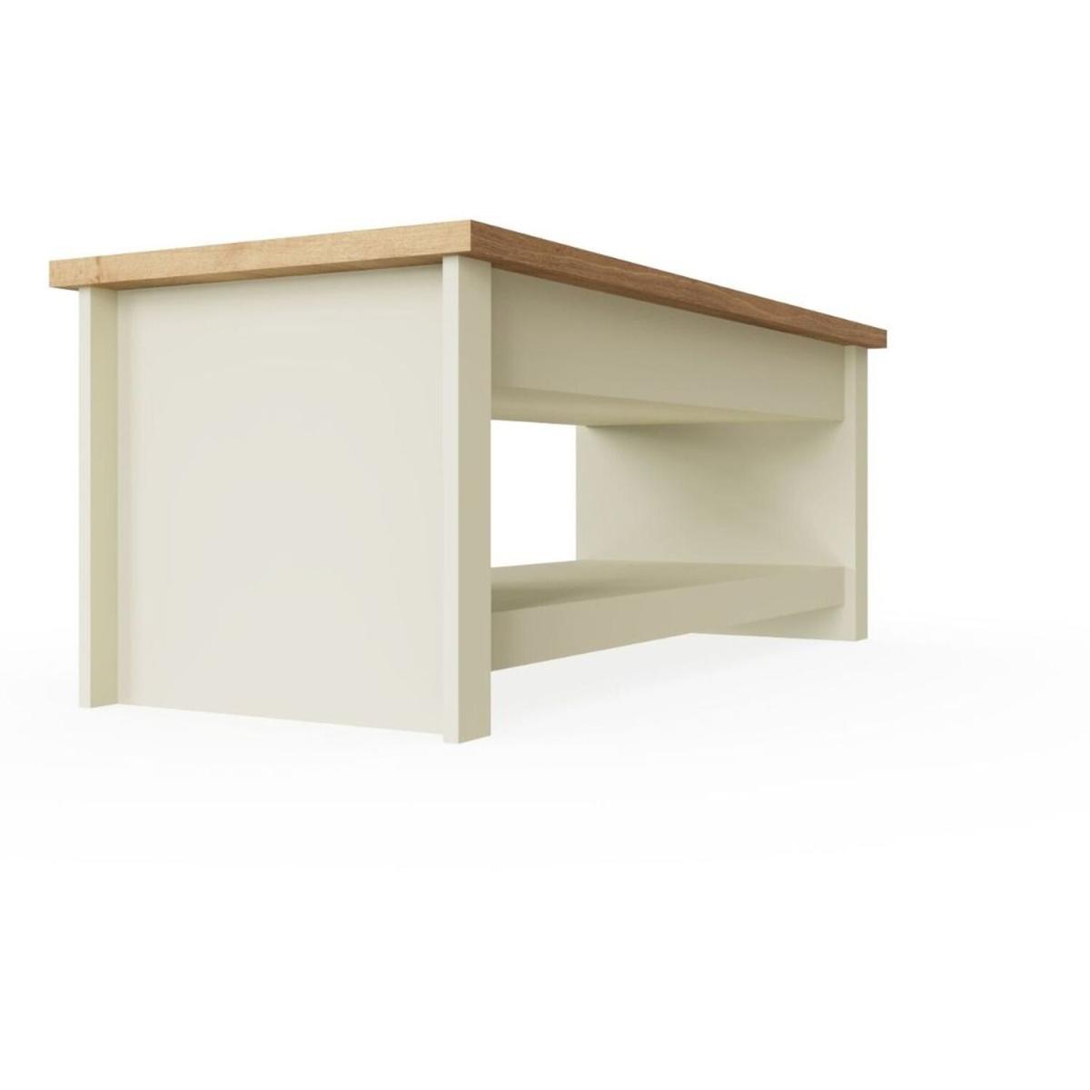 Lisbon Slide Top Coffee Table - Cream – image 2