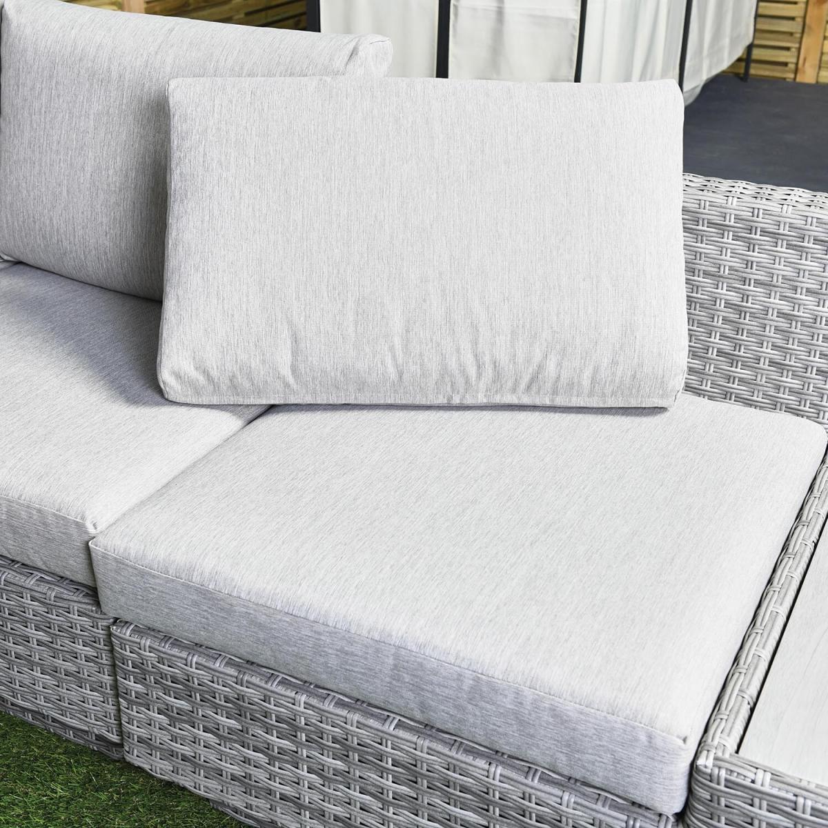 Florida 5 Piece Outdoor Corner Sofa Set for Garden Patio & Decking - Cushioned 4 Seater with Coffee Table & Side Table – image 9