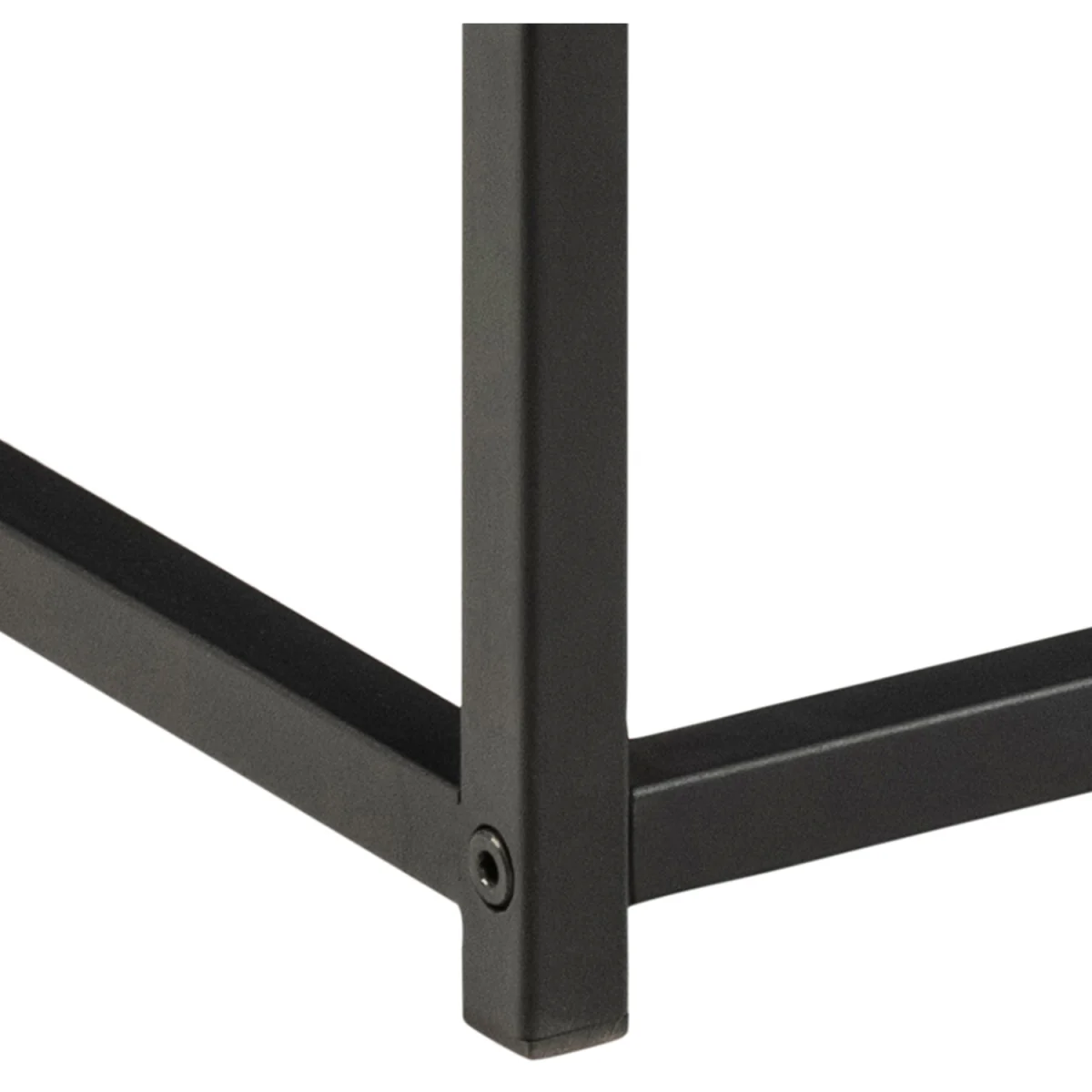Gila Square Coffee Table with Open Shelf in Oak & Black - Oak & Black – image 8