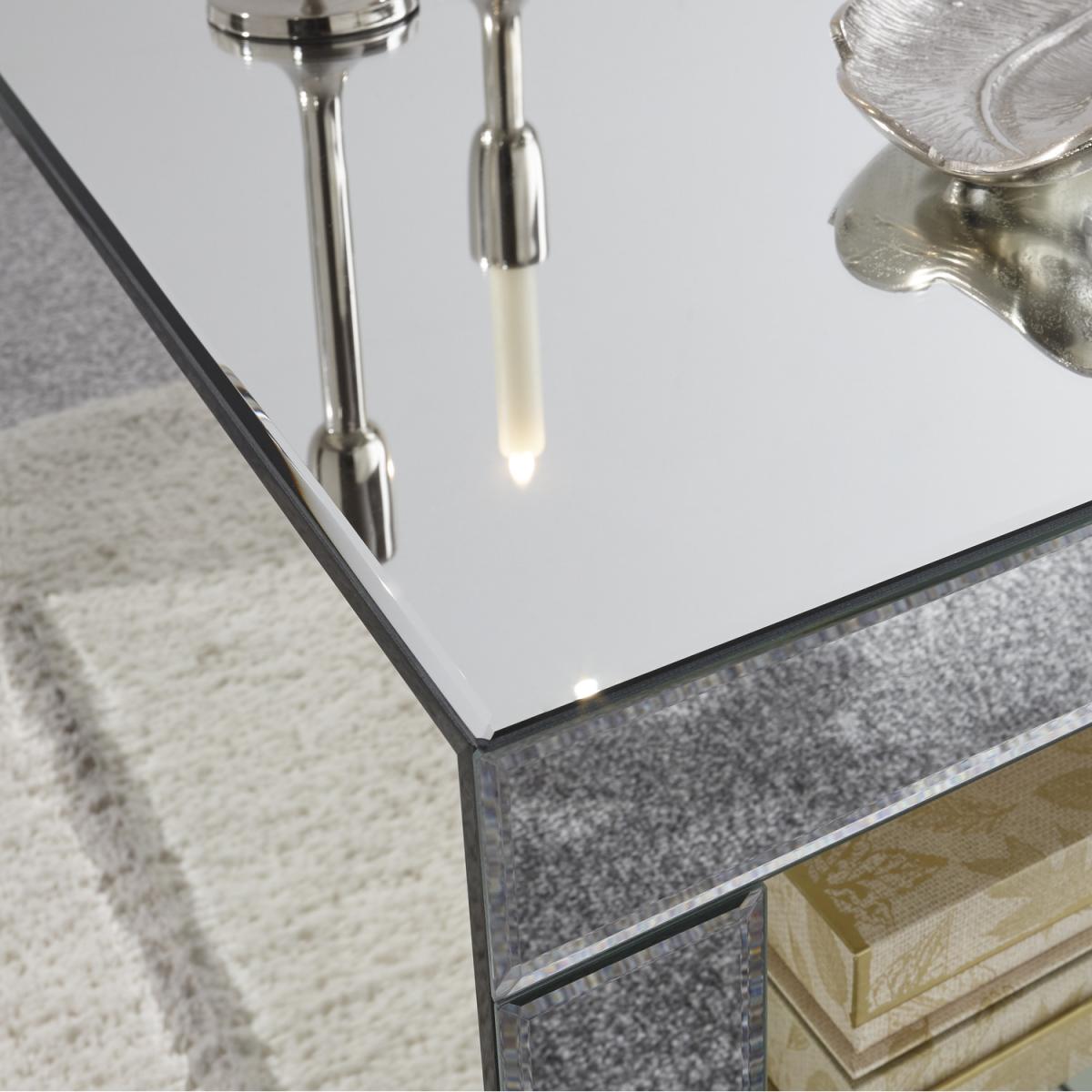 Capri Mirrored Coffee Table - Mirrored – image 2