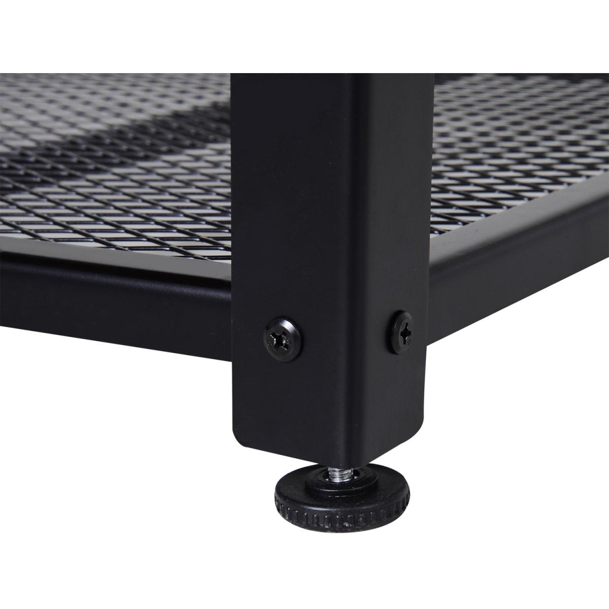 Coffee End Table with Storage Shelf - Brown – image 10