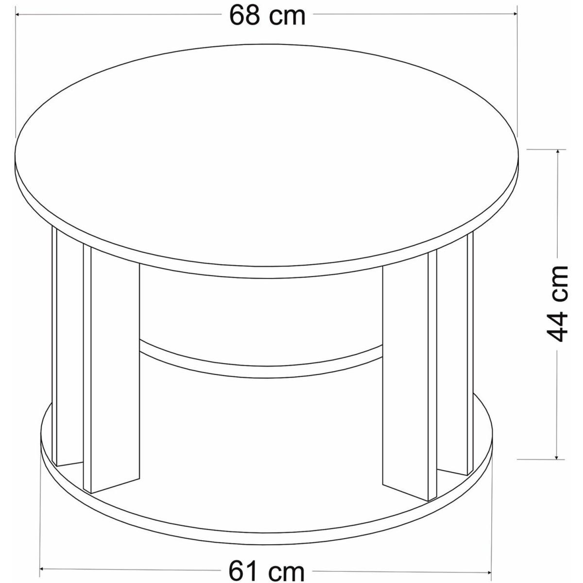 Rilla Modern Coffee Table - Walnut, Grey – image 6